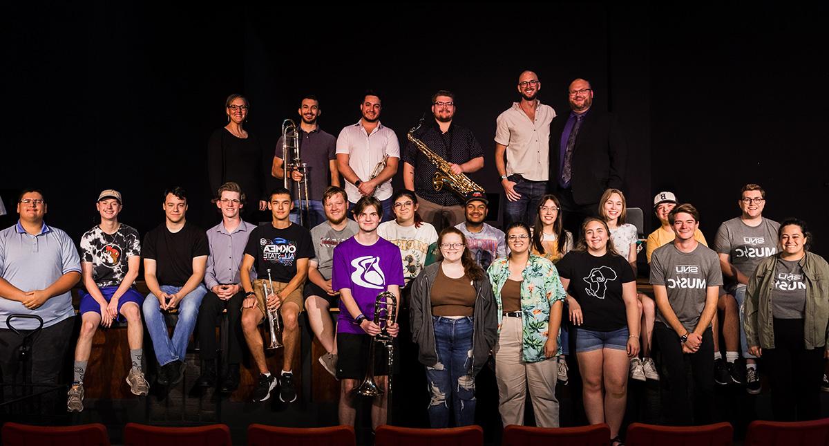 students with "hairspray" band